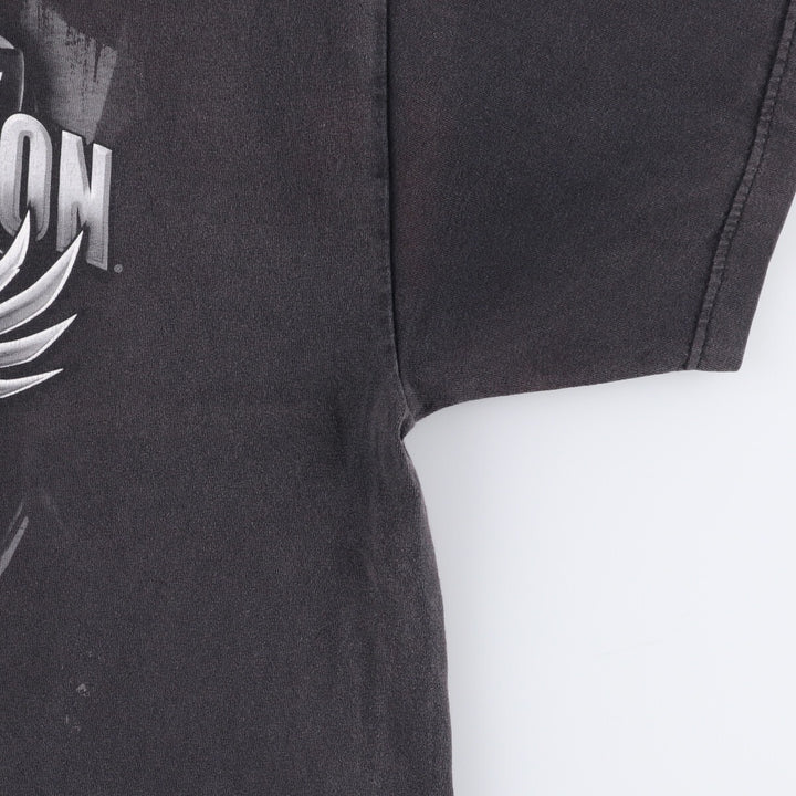 Harley-Davidson Eagle Pattern Motorcycle Bike T-shirt Men's XL unclear black type Vintage Second Hand