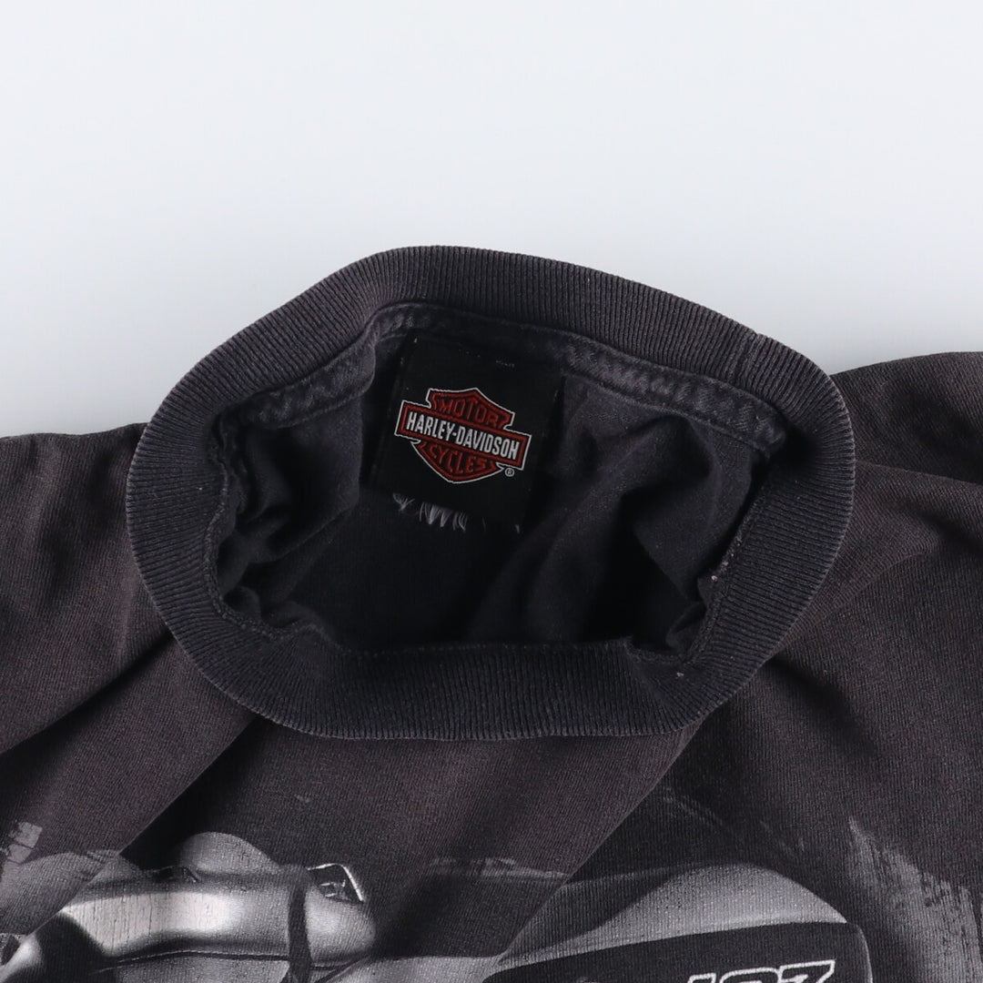 Harley-Davidson Eagle Pattern Motorcycle Bike T-shirt Men's XL unclear black type Vintage Second Hand