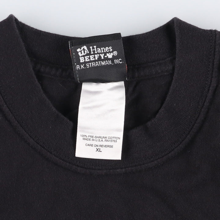 00'S Harley-Davidson Motorcycle Bike T-shirt Made in USA Men's XL cotton black type Vintage Second Hand