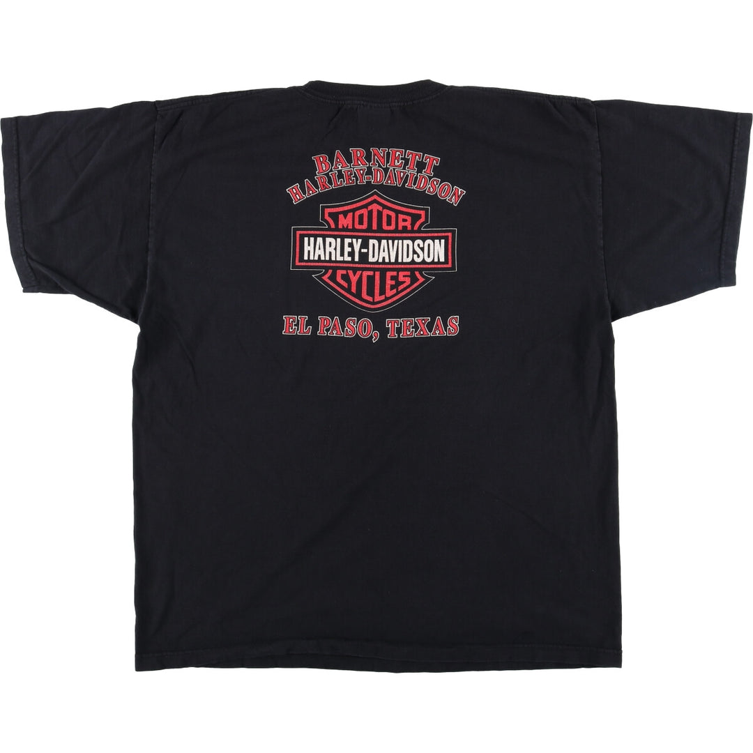 2000'S Harley-Davidson Engine Motorcycle Bike T-Shirt, Made in USA, Men's XXL cotton black type Vintage Second Hand
