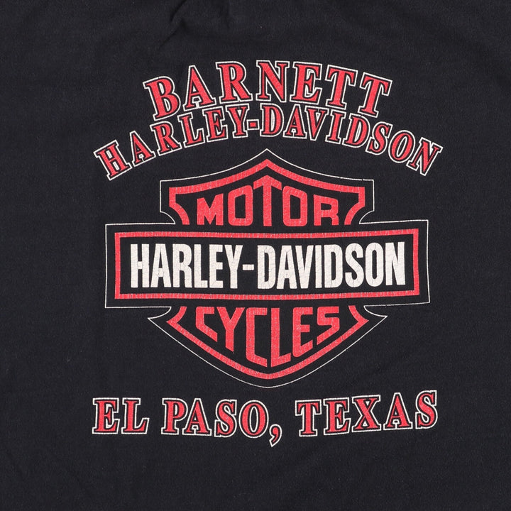 2000'S Harley-Davidson Engine Motorcycle Bike T-Shirt, Made in USA, Men's XXL cotton black type Vintage Second Hand
