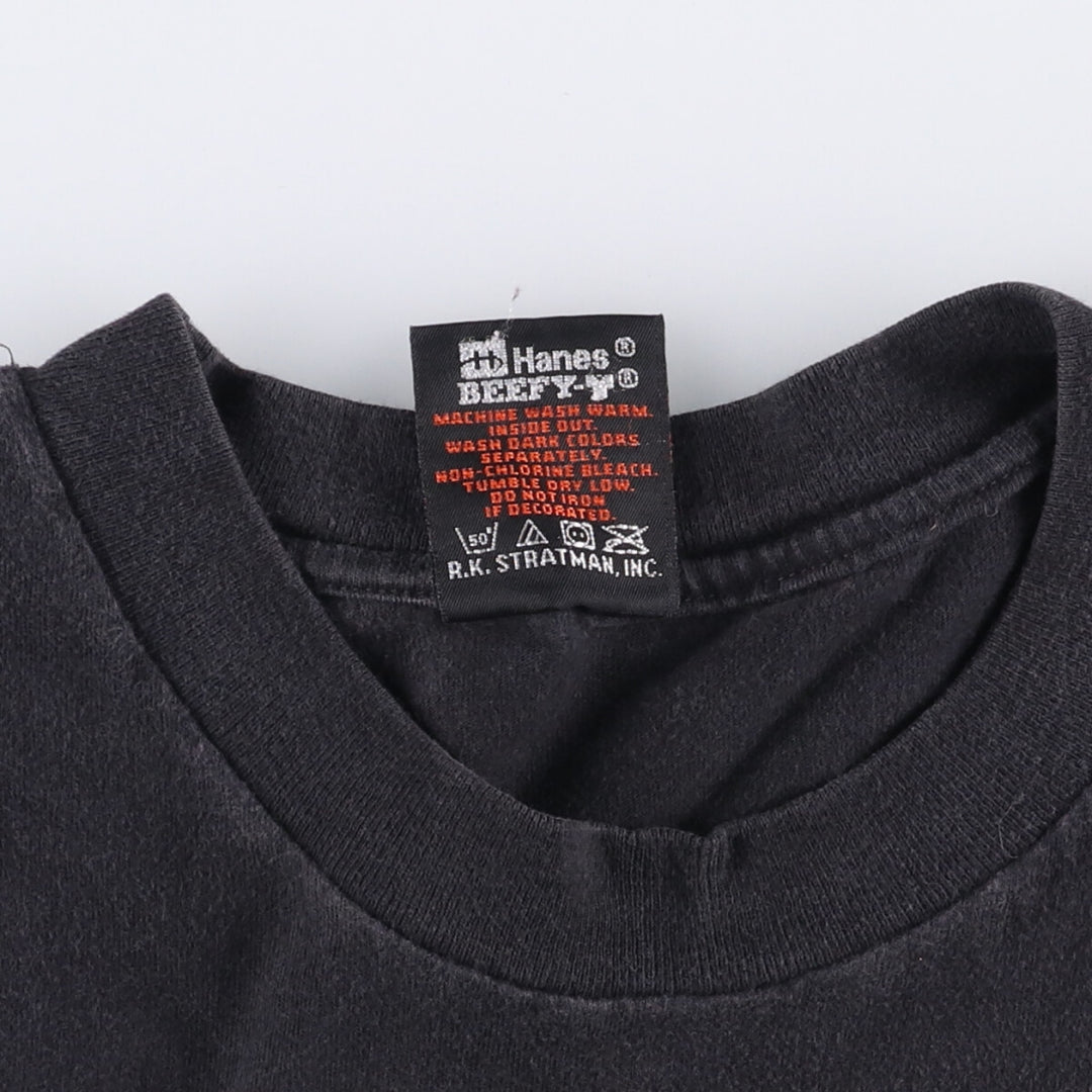 00'S Harley-Davidson Motorcycle Bike T-shirt Made in USA Men's XL cotton black type Vintage Second Hand