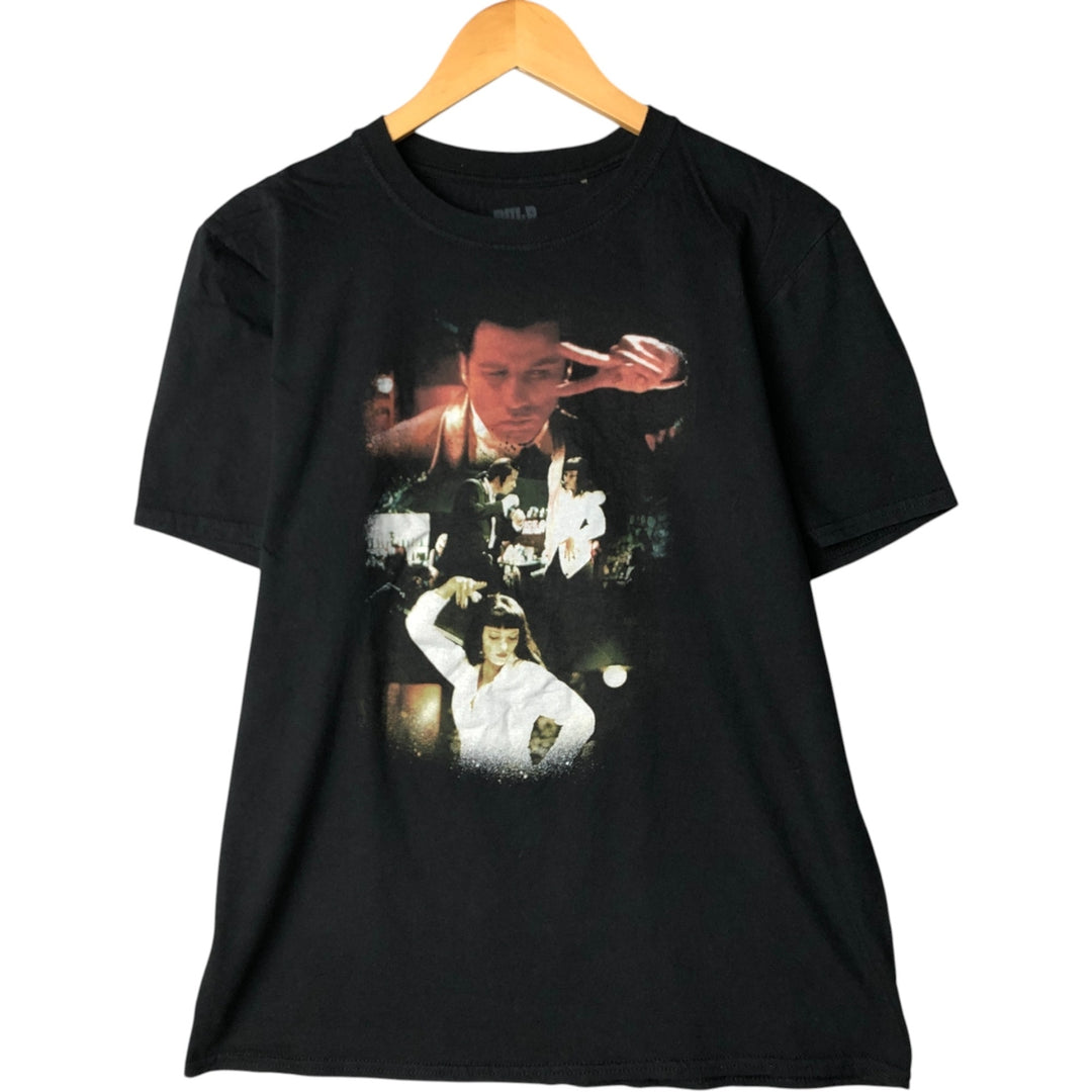 PULP FICTION Pulp Fiction Movie T-shirt Men's M size cotton black type Vintage Second Hand
