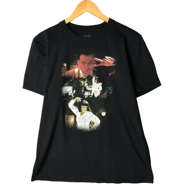 PULP FICTION Pulp Fiction Movie T-shirt Men's M size cotton black type Vintage Second Hand
