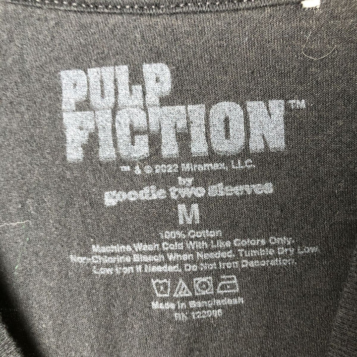 PULP FICTION Pulp Fiction Movie T-shirt Men's M size cotton black type Vintage Second Hand
