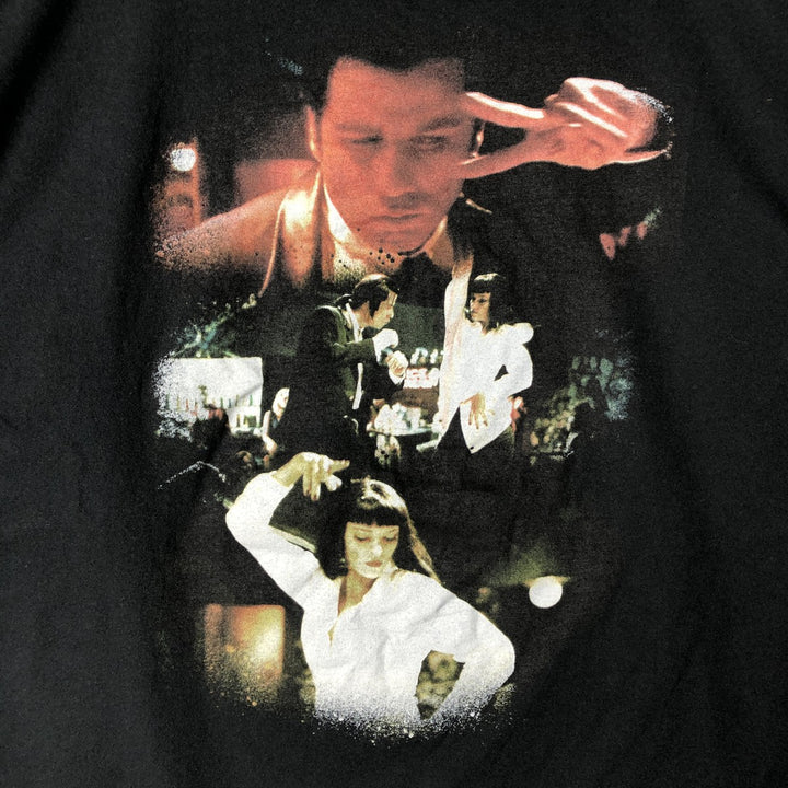 PULP FICTION Pulp Fiction Movie T-shirt Men's M size cotton black type Vintage Second Hand