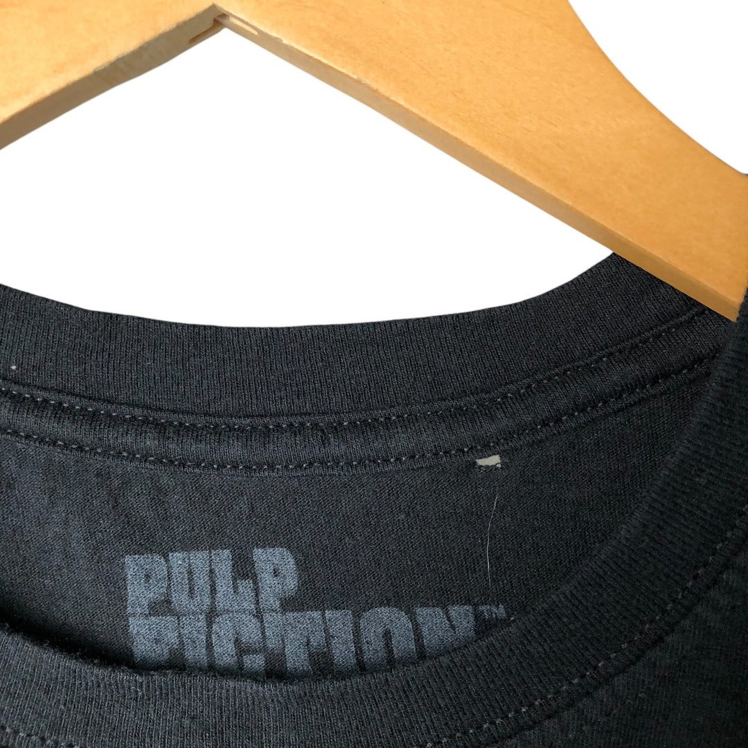 PULP FICTION Pulp Fiction Movie T-shirt Men's M size cotton black type Vintage Second Hand