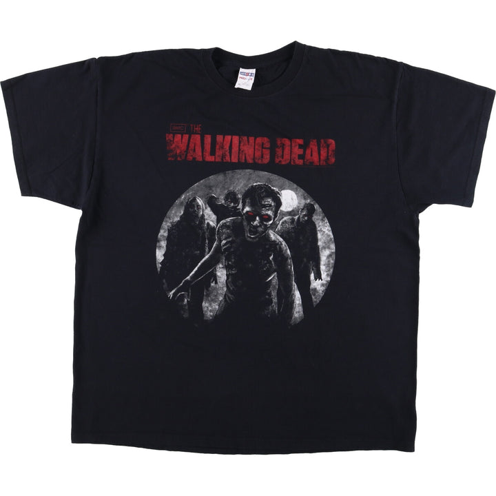 Jerzees THE WALKING DEAD Movie T-shirt for men, equivalent to XXL cotton black type Vintage Second Hand