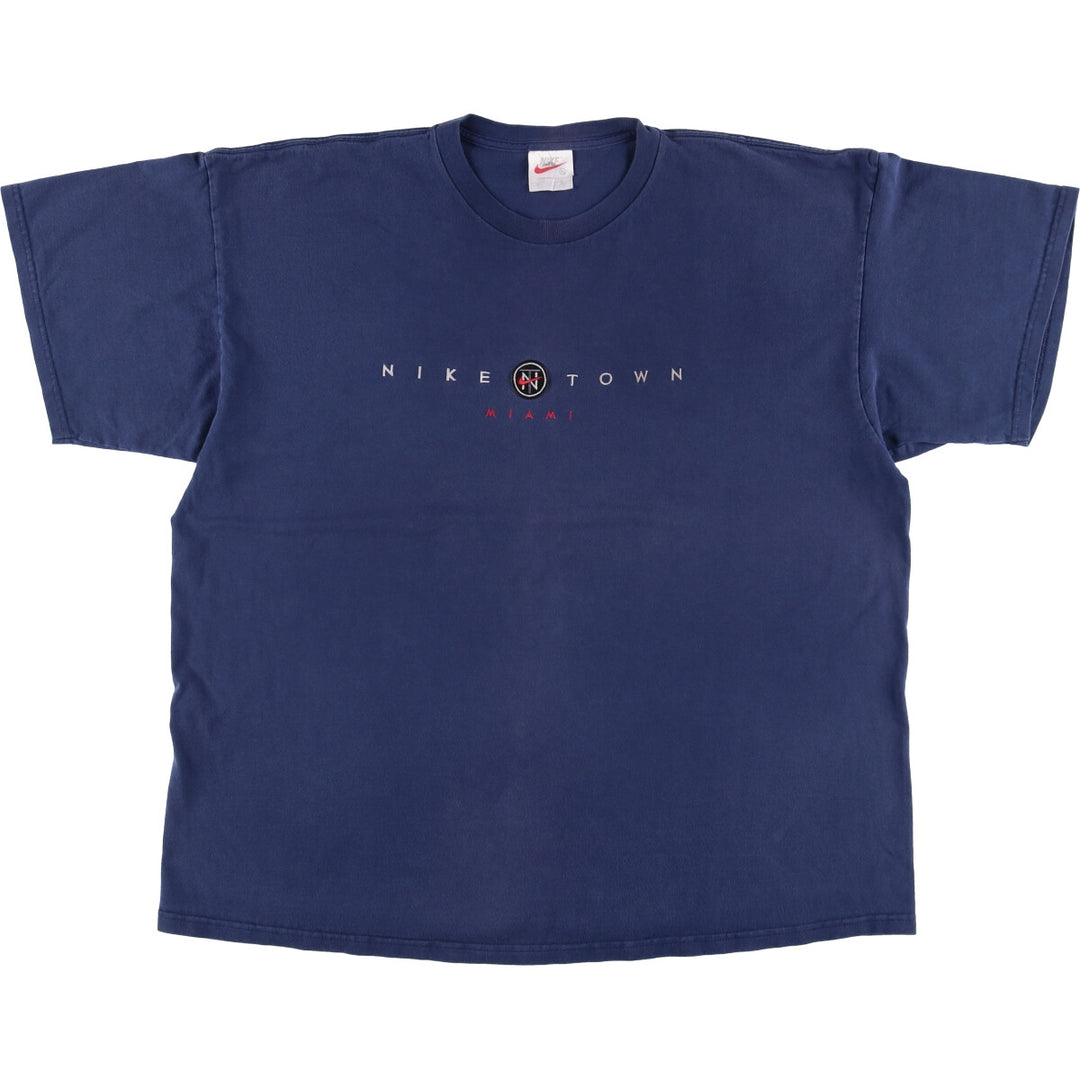 Vintage 90'S Nike Sports T-shirt, Made in USA, Men's XXL cotton navy blue type Vintage Second Hand