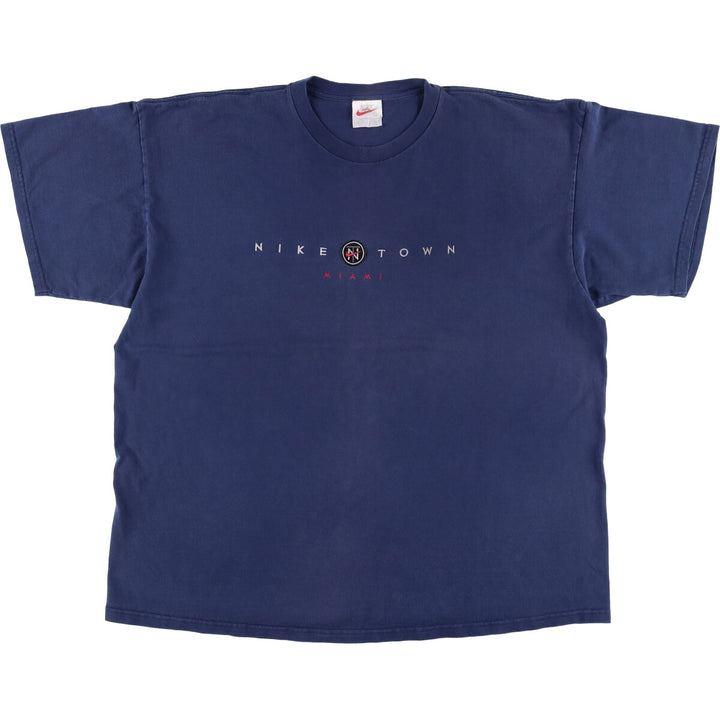 Vintage 90'S Nike Sports T-shirt, Made in USA, Men's XXL cotton navy blue type Vintage Second Hand