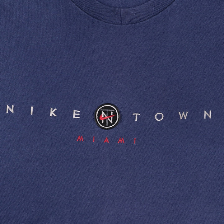 Vintage 90'S Nike Sports T-shirt, Made in USA, Men's XXL cotton navy blue type Vintage Second Hand