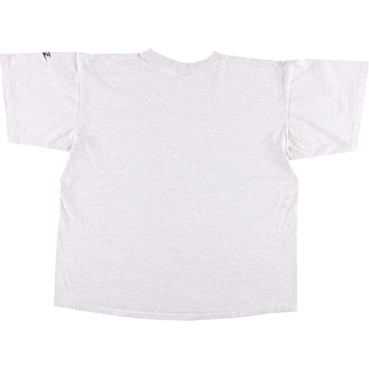 90'S Nike Silver Tag Printed T-Shirt Made in USA Men's L Size Vintage cotton gray type Vintage Second Hand