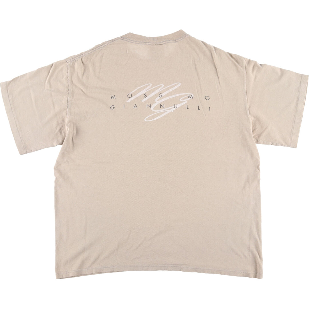 Mossimo logo print T-shirt, Made in USA, Men's size L cotton Beige type Vintage Second Hand