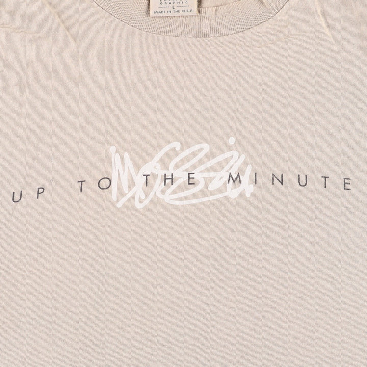 Mossimo logo print T-shirt, Made in USA, Men's size L cotton Beige type Vintage Second Hand