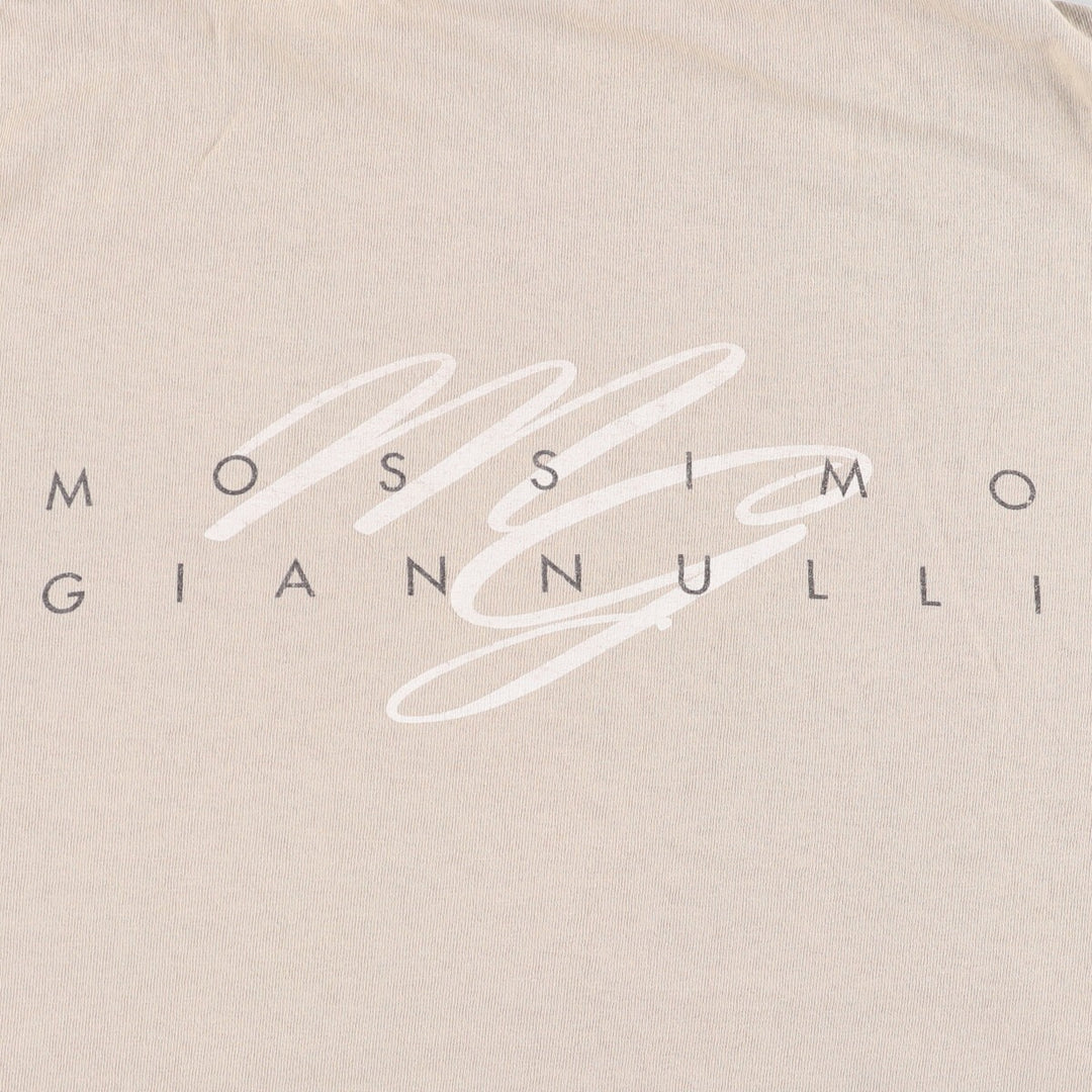 Mossimo logo print T-shirt, Made in USA, Men's size L cotton Beige type Vintage Second Hand