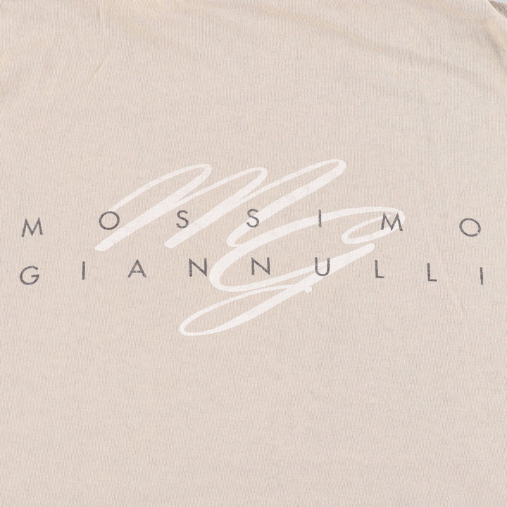 Mossimo logo print T-shirt, Made in USA, Men's size L cotton Beige type Vintage Second Hand