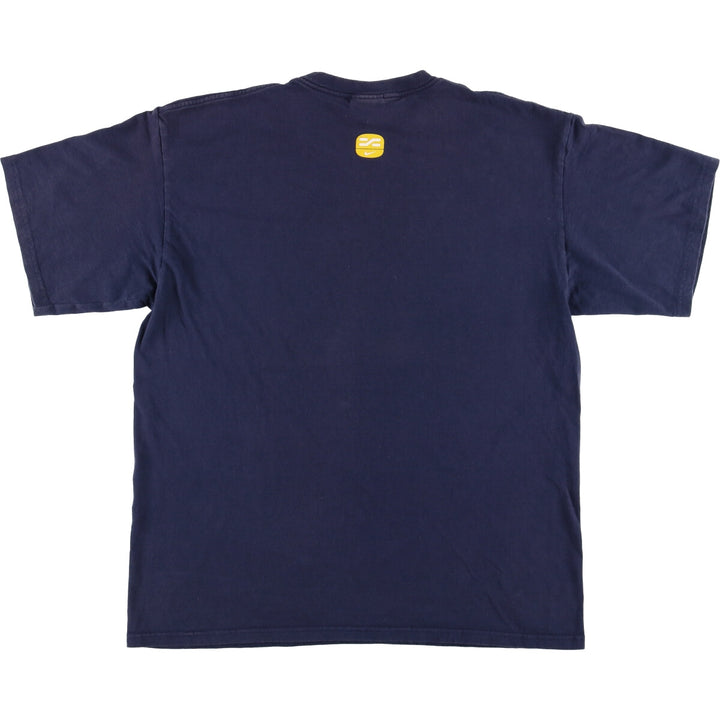 Nike Air Max logo print T-shirt, men's size L cotton navy blue type Vintage Second Hand