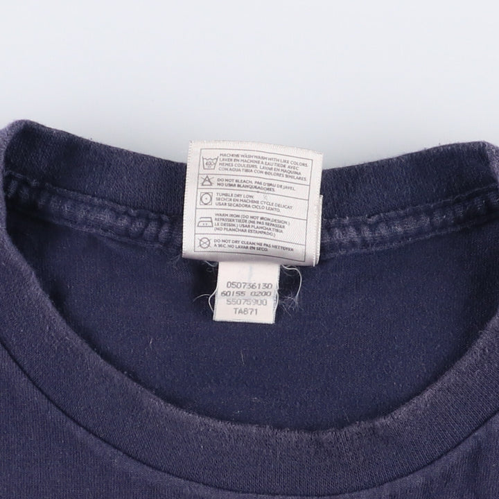 Nike Air Max logo print T-shirt, men's size L cotton navy blue type Vintage Second Hand
