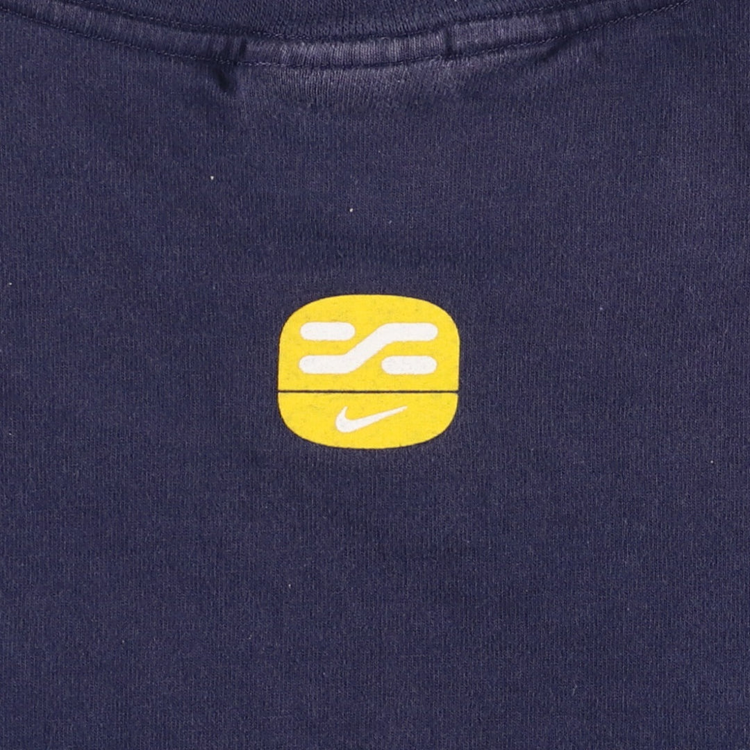 Nike Air Max logo print T-shirt, men's size L cotton navy blue type Vintage Second Hand