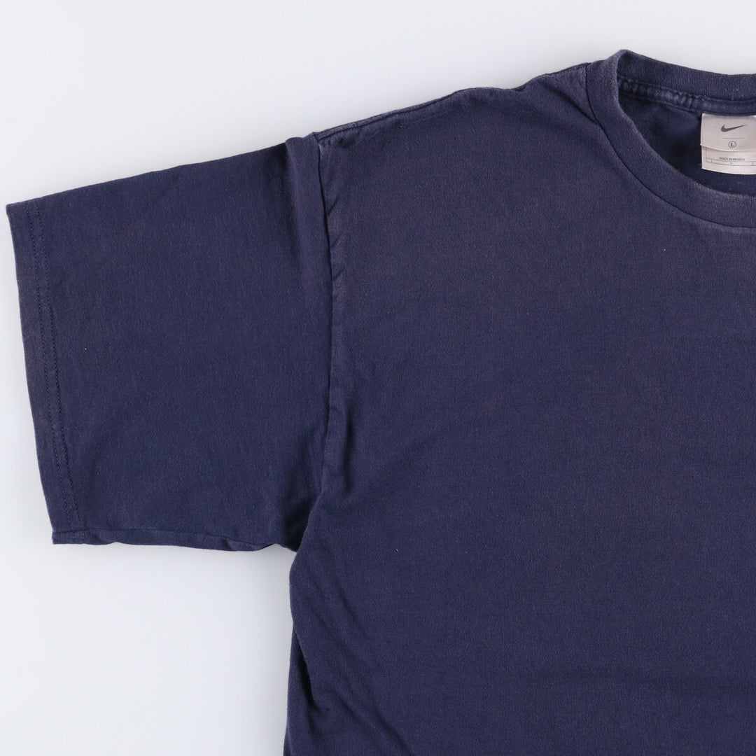 Nike Air Max logo print T-shirt, men's size L cotton navy blue type Vintage Second Hand