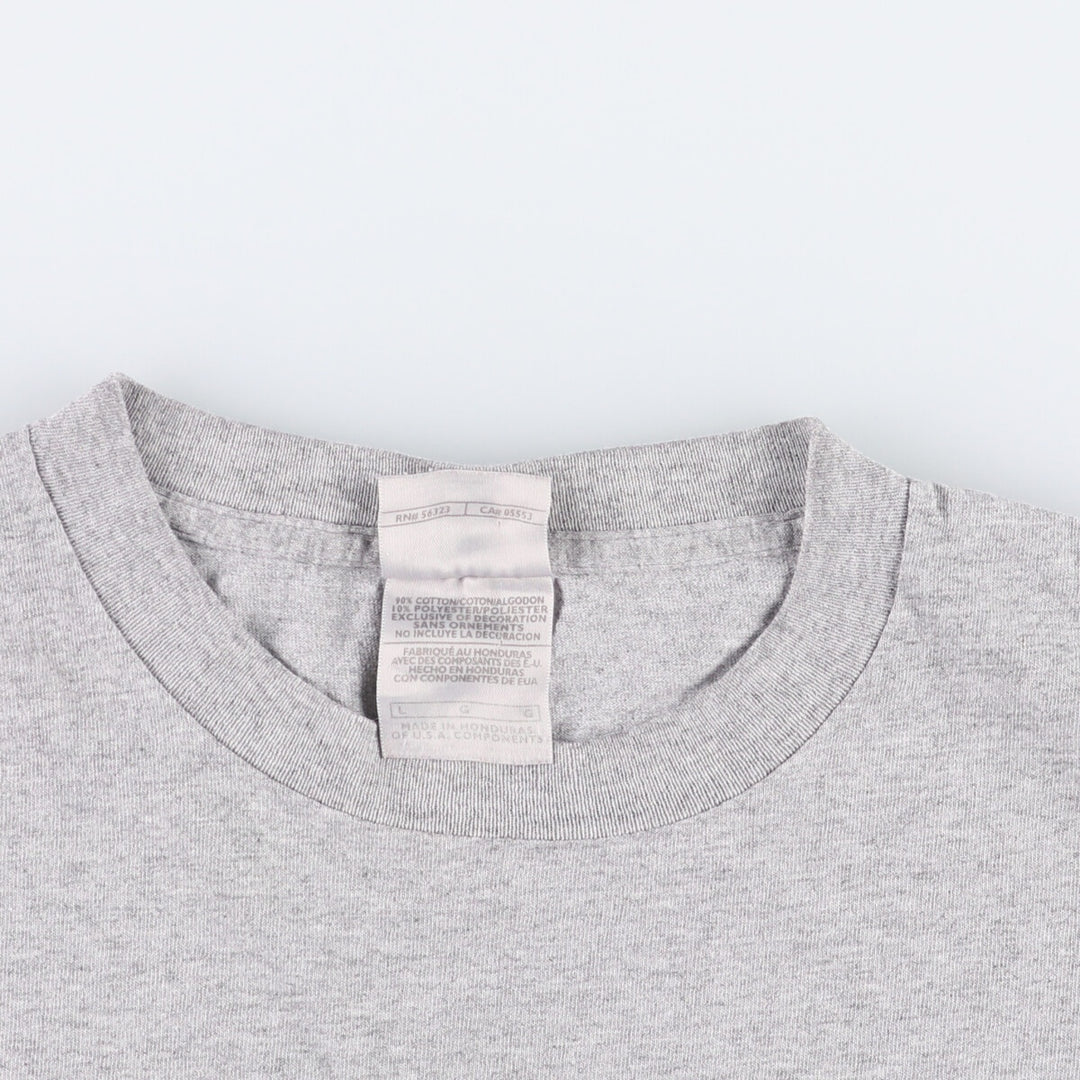 Nike Sports Print T-Shirt, Men's Size L cotton gray type Vintage Second Hand