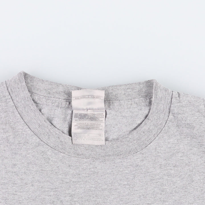 Nike Sports Print T-Shirt, Men's Size L cotton gray type Vintage Second Hand