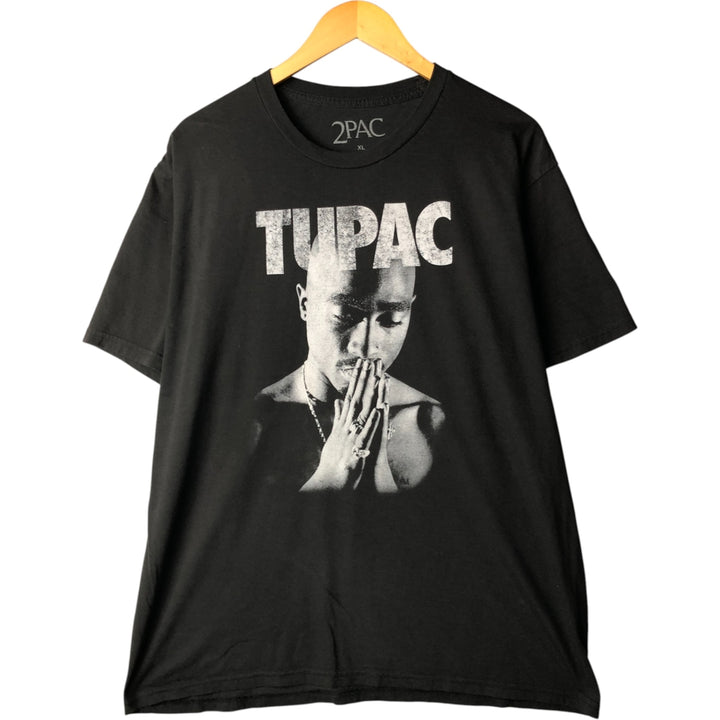 2pac Rap T-shirt, Men's XL size cotton black type Vintage Second Hand