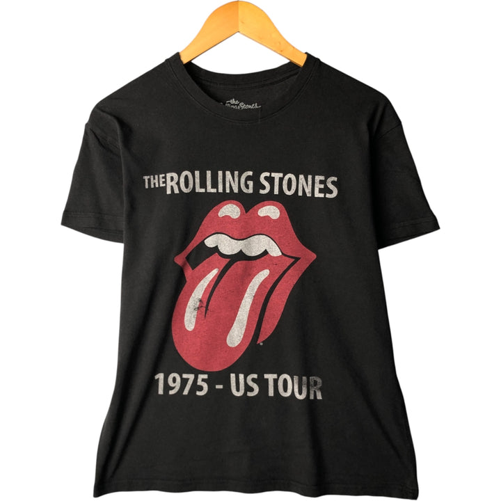 THE ROLLING STONES Band T-shirt, Men's M size cotton black type Vintage Second Hand