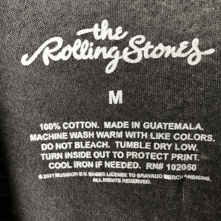 THE ROLLING STONES Band T-shirt, Men's M size cotton black type Vintage Second Hand