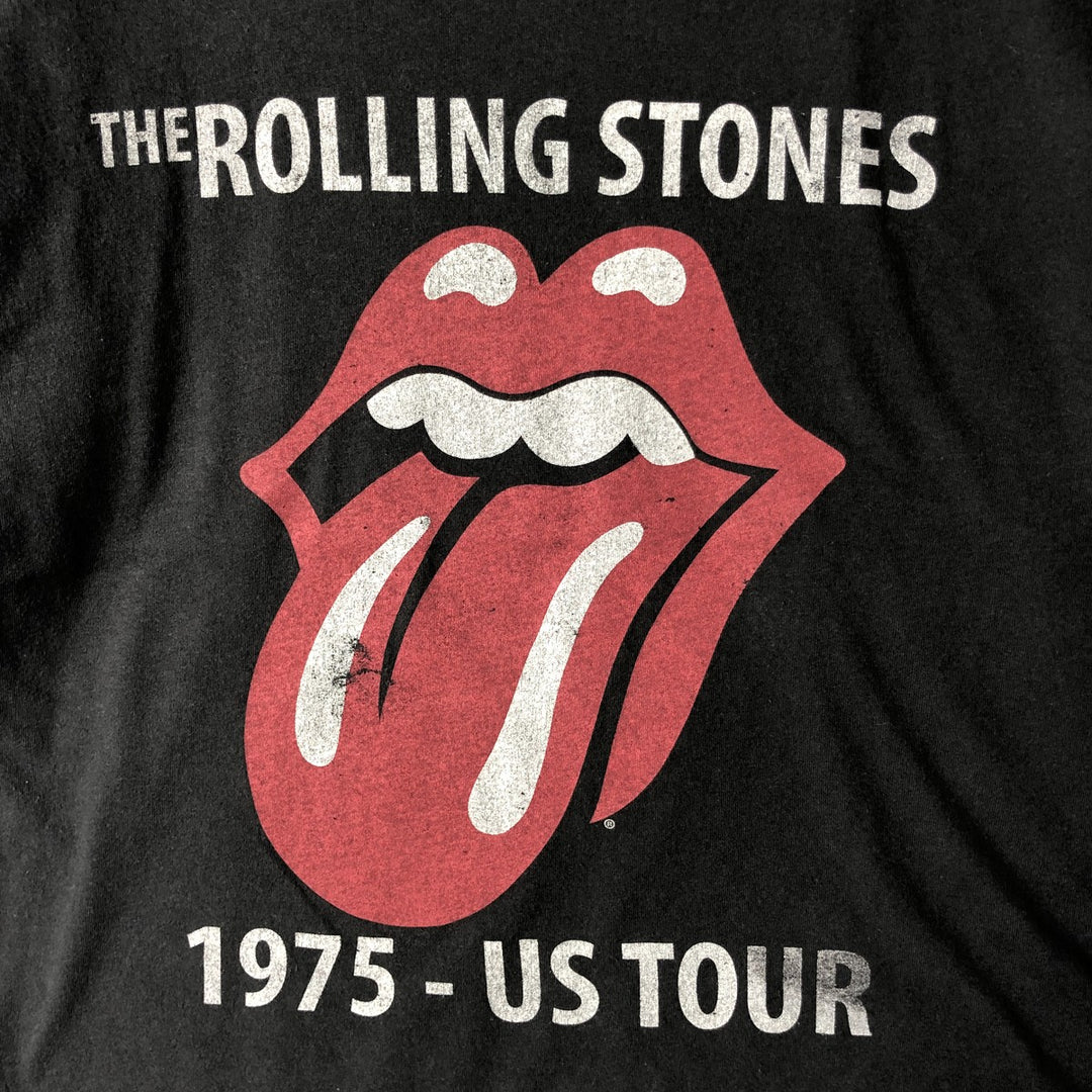 THE ROLLING STONES Band T-shirt, Men's M size cotton black type Vintage Second Hand