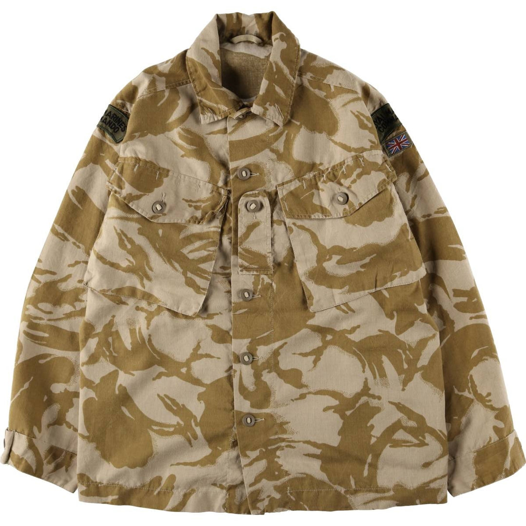 British Army Camouflage Pattern DPM Desert Camo Military Field Jacket, Size 170 unclear Beige type Vintage Second Hand