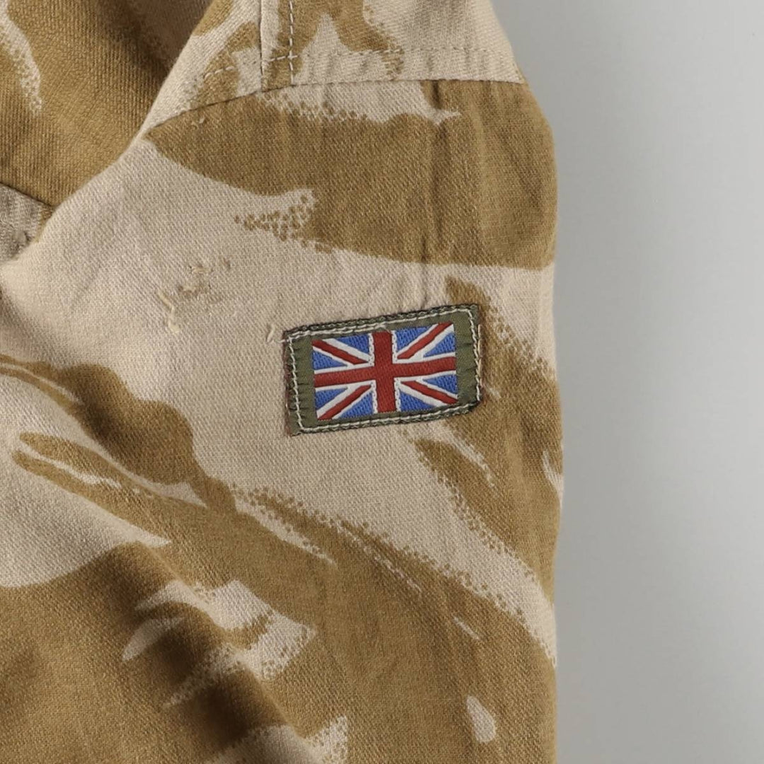 British Army Camouflage Pattern DPM Desert Camo Military Field Jacket, Size 170 unclear Beige type Vintage Second Hand