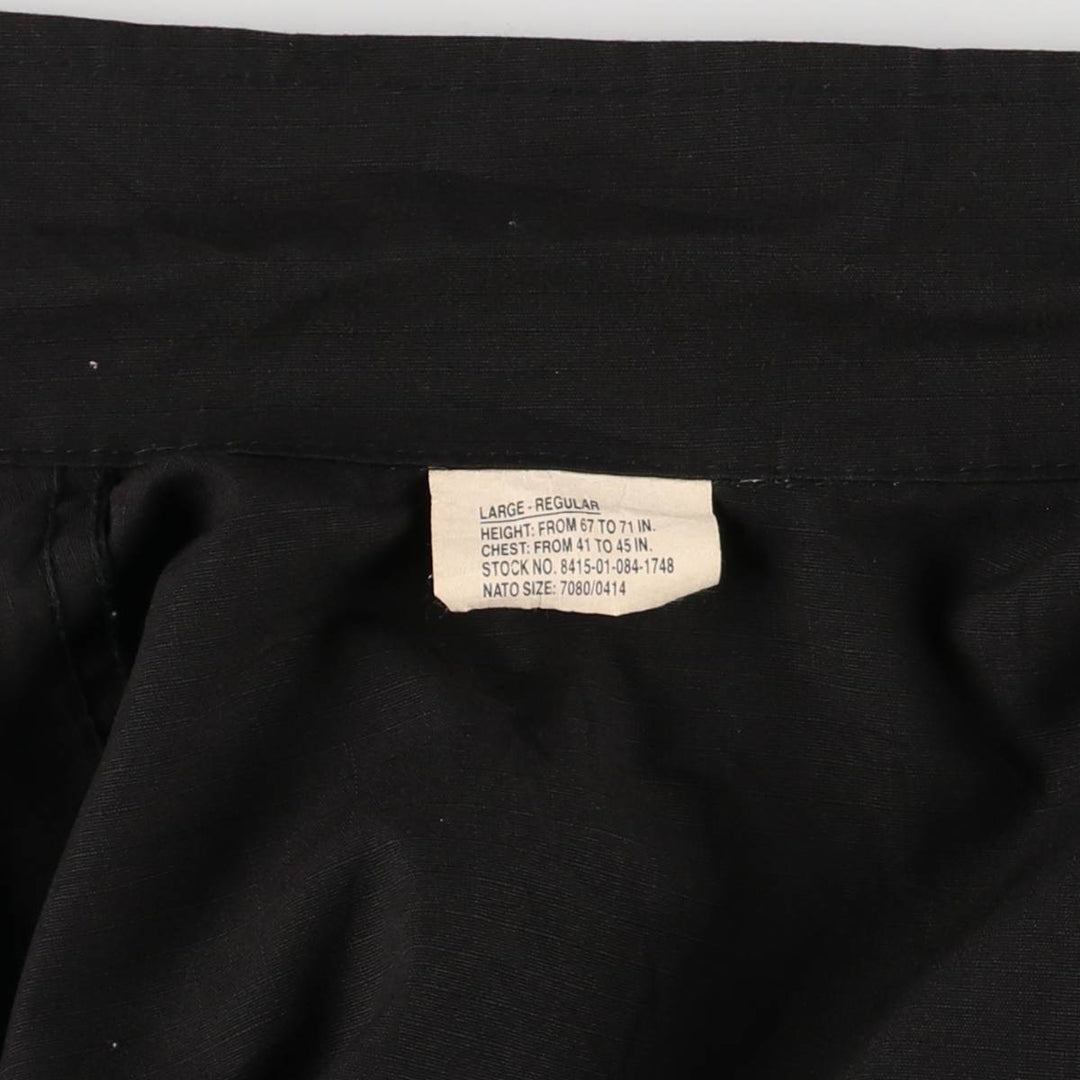 Ripstop BDU Military Jacket, Large-Regular, Men's Size L cotton black type Vintage Second Hand