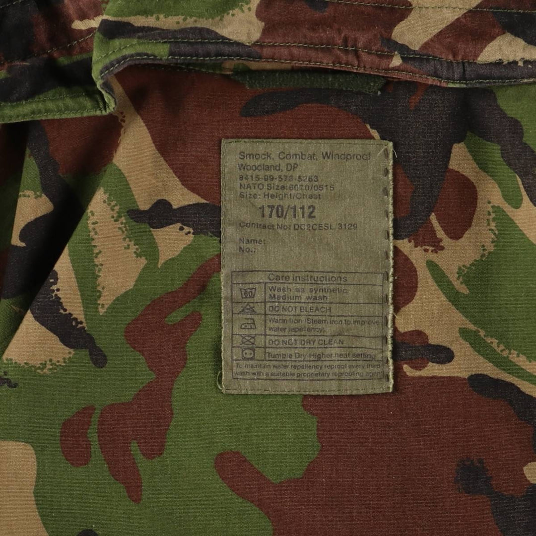 British Army Camouflage Pattern DPM Camo Military Smock Parka 170 unclear Khaki type Vintage Second Hand