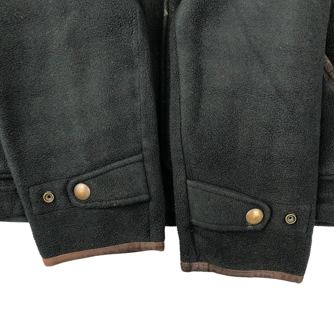 Ralph Lauren POLO by Ralph Lauren fleece jacket, men's size M polyester black type Vintage Second Hand