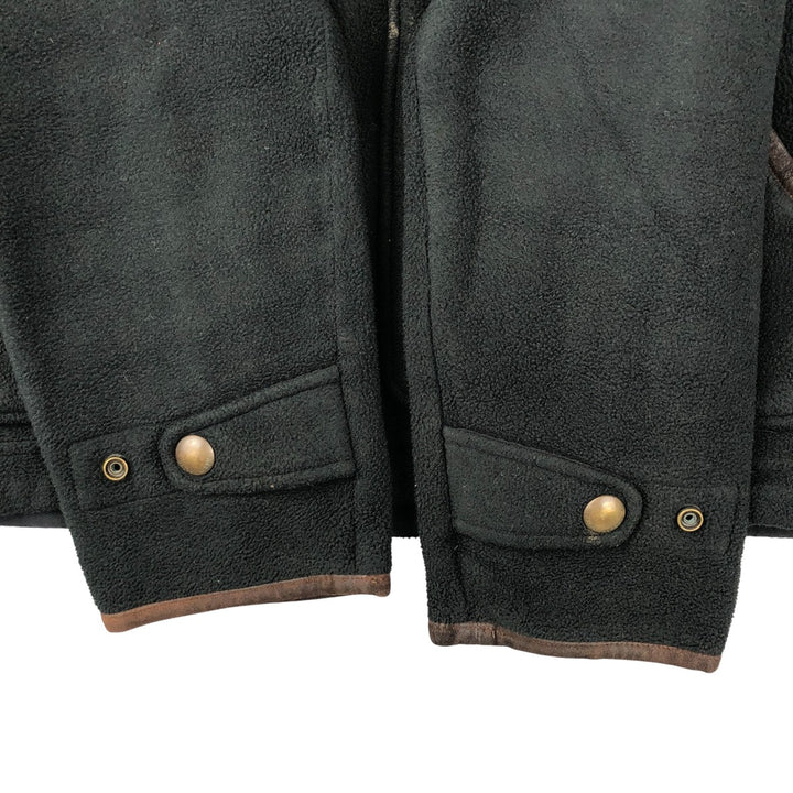Ralph Lauren POLO by Ralph Lauren fleece jacket, men's size M polyester black type Vintage Second Hand