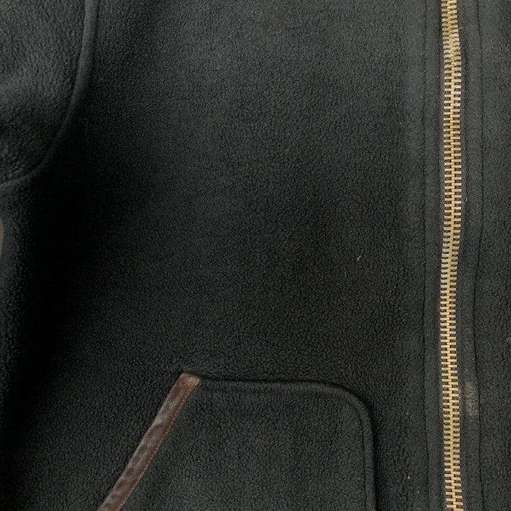 Ralph Lauren POLO by Ralph Lauren fleece jacket, men's size M polyester black type Vintage Second Hand