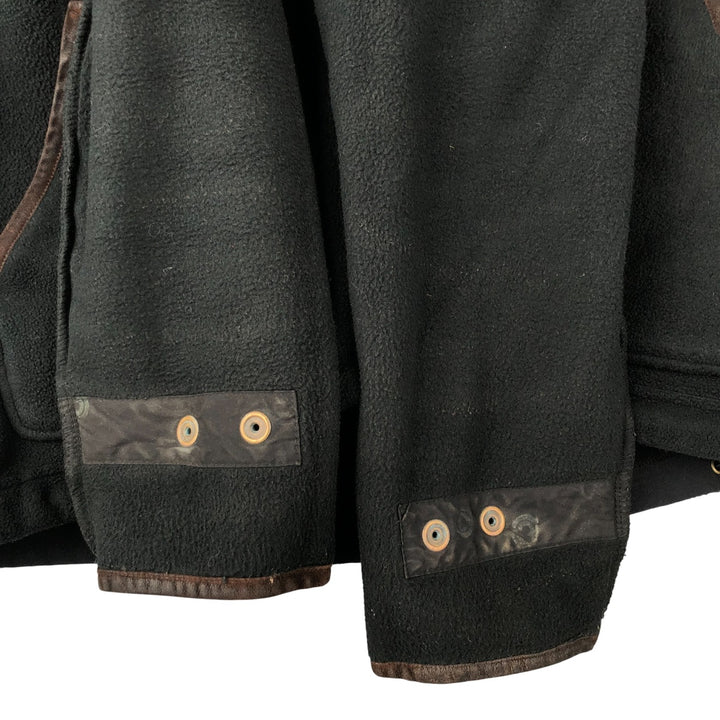 Ralph Lauren POLO by Ralph Lauren fleece jacket, men's size M polyester black type Vintage Second Hand