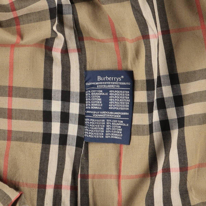 Burberry's Balmacaan coat, size 40, men's size M cotton Beige type Vintage Second Hand