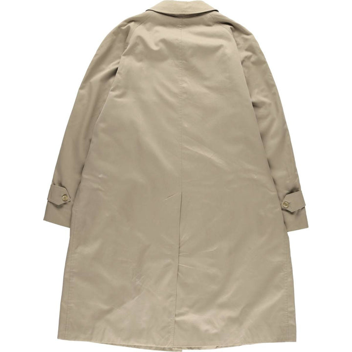 Burberry's Balmacaan Coat, Made in England, Men's Size L cotton Beige type Vintage Second Hand