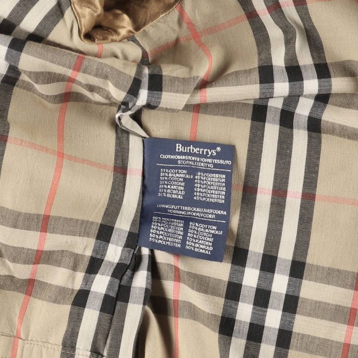 Burberry's Balmacaan Coat, Made in England, Men's Size L cotton Beige type Vintage Second Hand