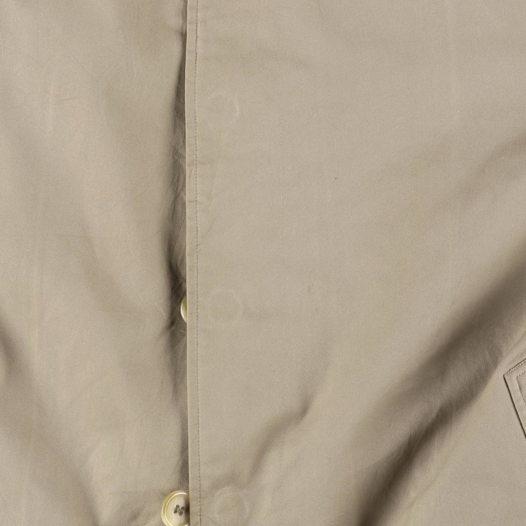 Burberry's Balmacaan Coat, Made in England, Men's Size L cotton Beige type Vintage Second Hand