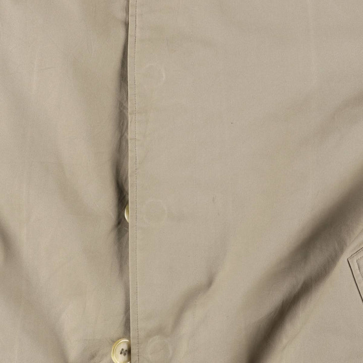 Burberry's Balmacaan Coat, Made in England, Men's Size L cotton Beige type Vintage Second Hand