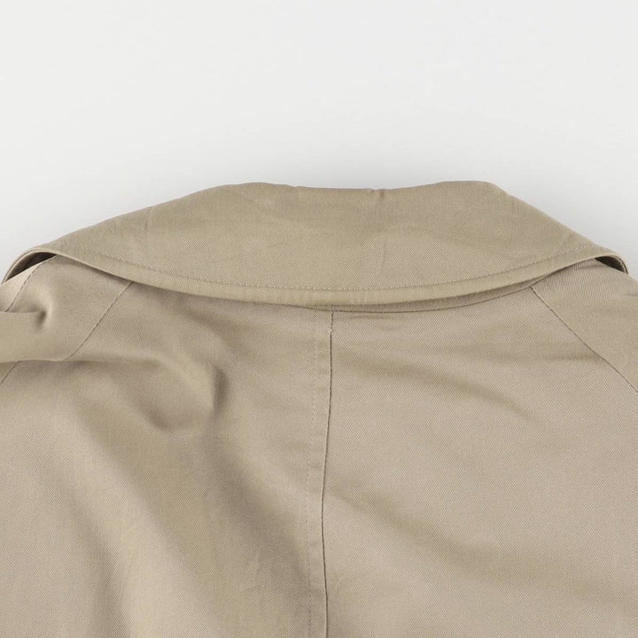 Burberry's Balmacaan Coat, Made in England, Men's Size L cotton Beige type Vintage Second Hand