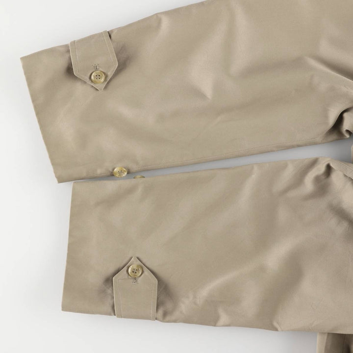 Burberry's Balmacaan Coat, Made in England, Men's Size L cotton Beige type Vintage Second Hand