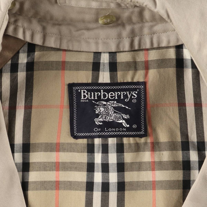 Burberry's Burberrys of London trench coat, men's size M cotton Beige type Vintage Second Hand