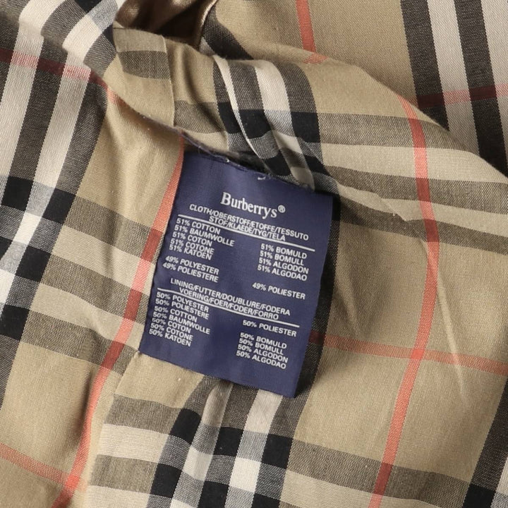 Burberry's Burberrys of London trench coat, men's size M cotton Beige type Vintage Second Hand