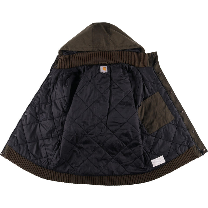 Carhartt CORDURA Padded Puffer Jacket, Men's Size L Nylon Khaki type Vintage Second Hand