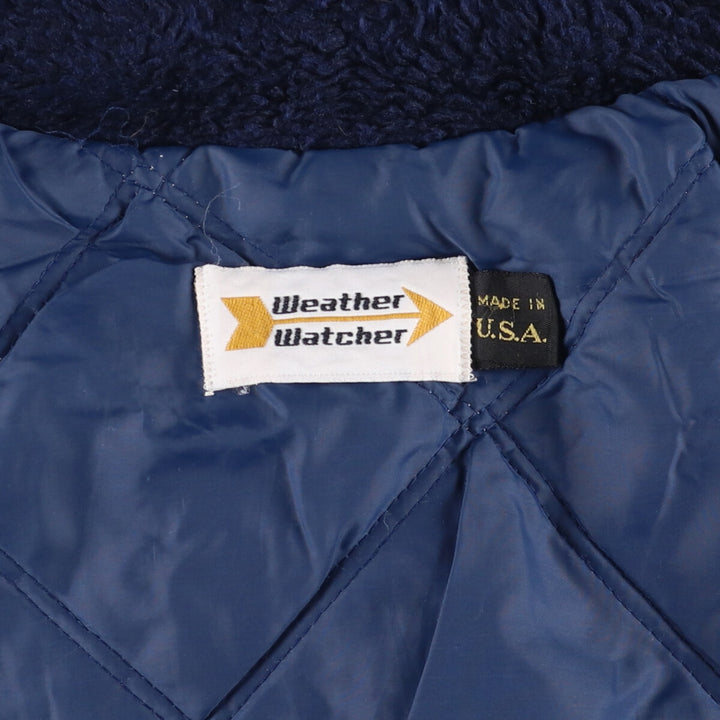 Weather Watcher Padded Puffer Jacket, Made in USA, Men's Size L unclear blue type Vintage Second Hand