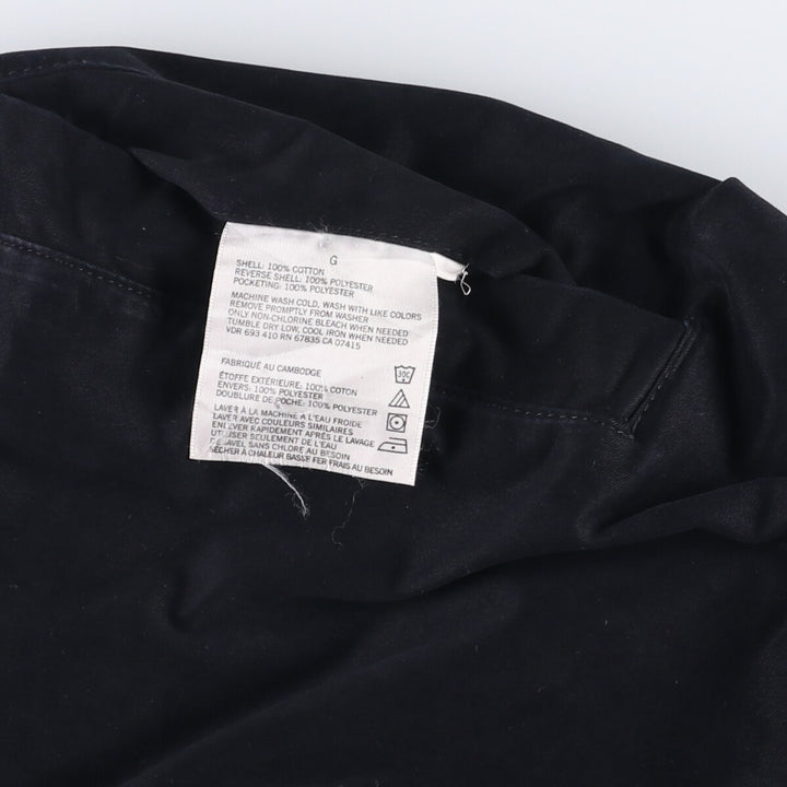 Nautica reversible fleece jacket, men's size L cotton black type Vintage Second Hand